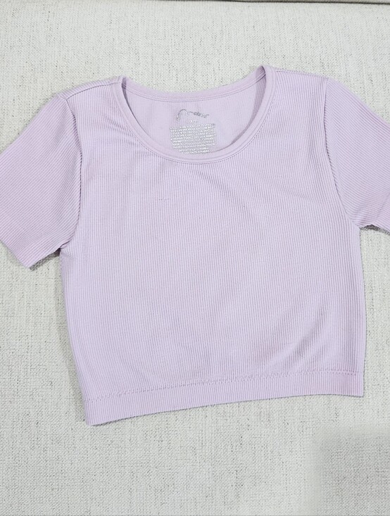art class Other - Lilac Ribbed Short Sleeve Crop Tee